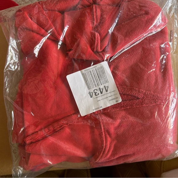 Free People Camden - Oversized Crewneck Sweatshirt Flame Red - Picture 2 of 2